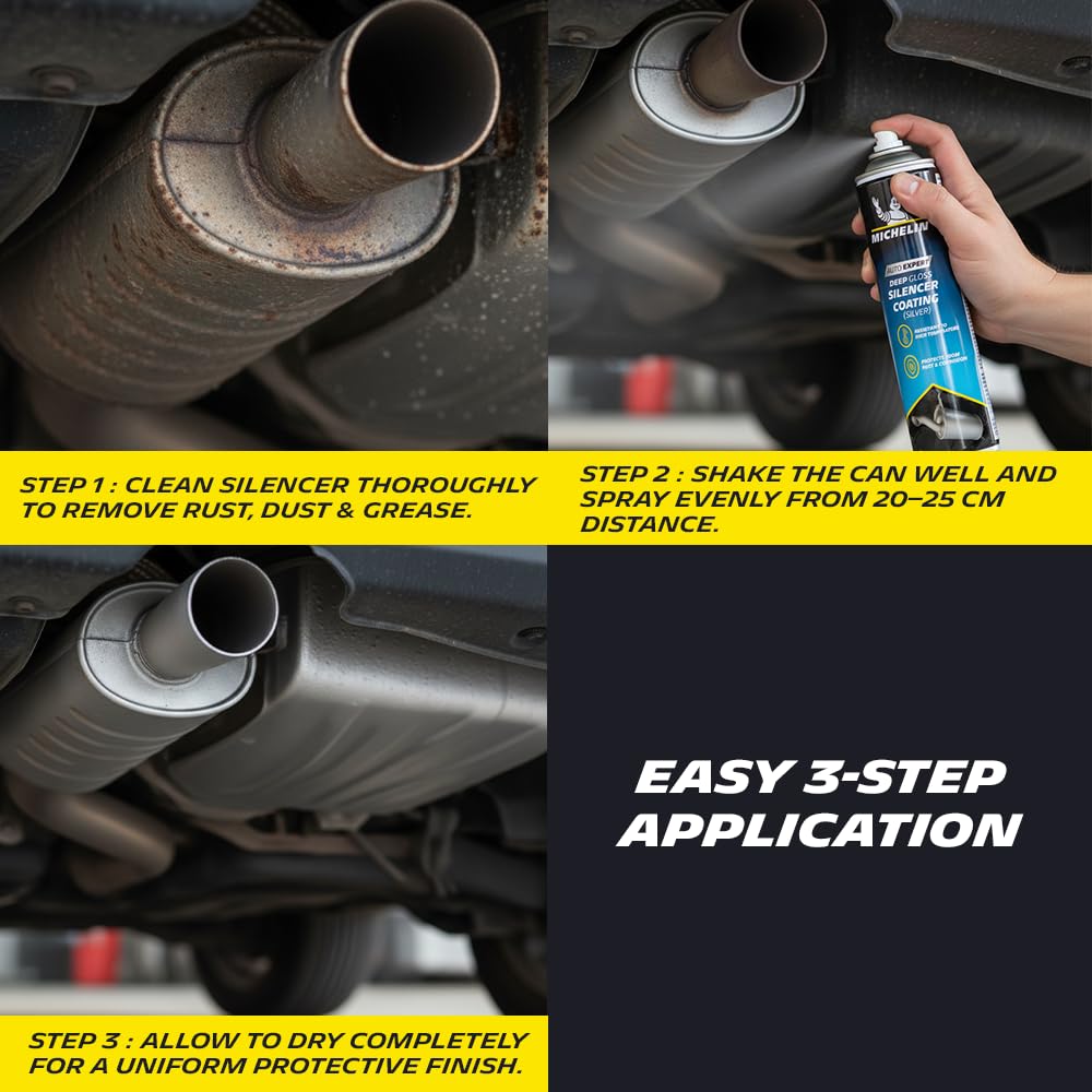 Zinc Based Silencer Coating Silver 400ml
