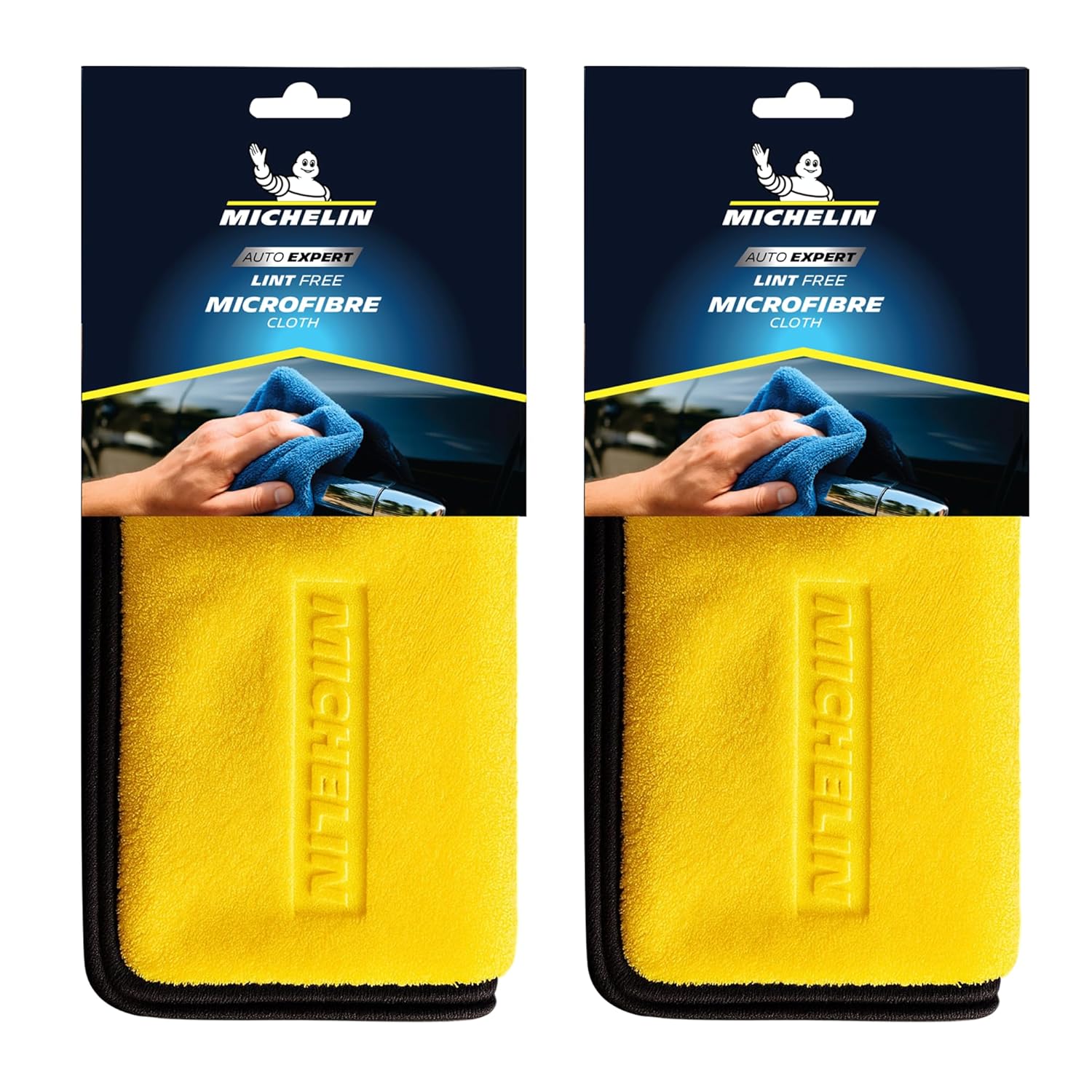 500 GSM 60 X 40 cms 2 pcs (2 Yellow-Grey)