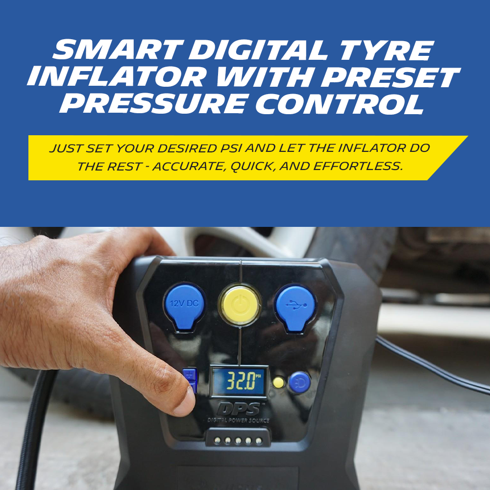 Programmable Fast Flow Digital Tyre Inflator
