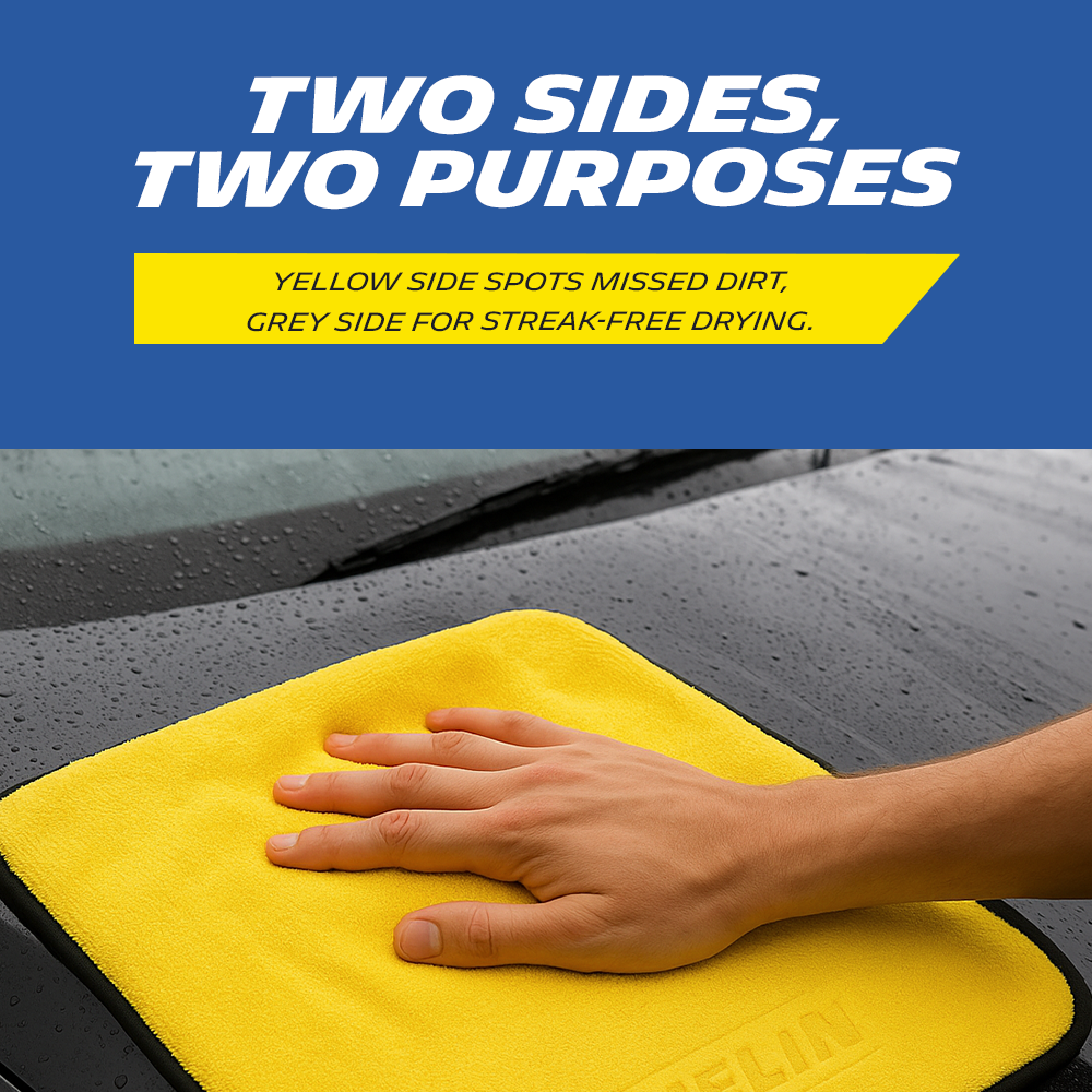 500 GSM 40X40 Cms 2 pcs (1 blue-grey & 1 yellow-grey)